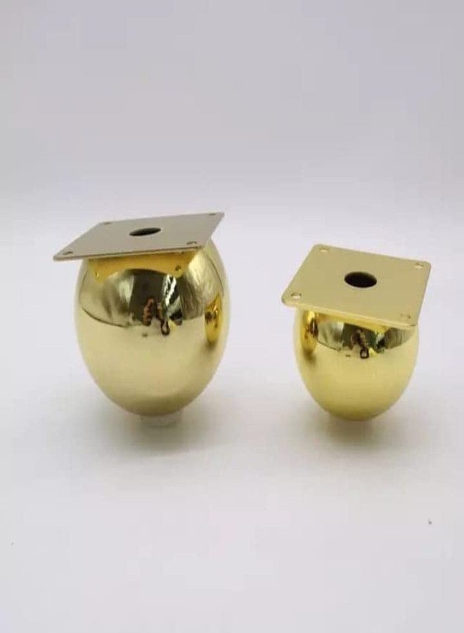 AAKASH DECOR Sofa Furniture Legs 3 Inches / 8 Cms PVD Gold Ball Shape Furniture Legs Set of 4 - Image 4